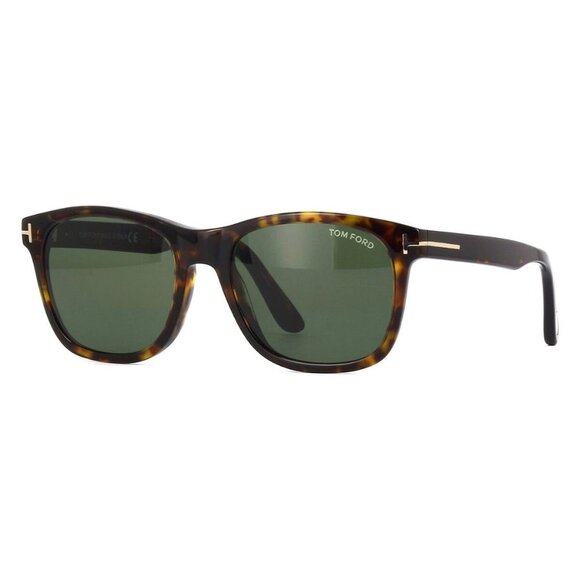 New TOM FORD Eric-02 Havana Square FT0595/S 52N Sunglasses Women - Picture 1 of 4